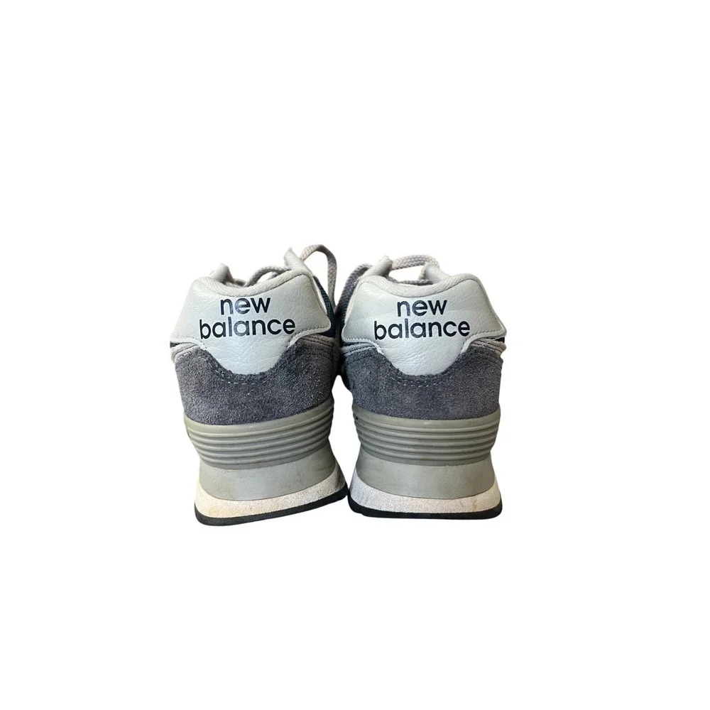 New Balance 574 Classic Sneakers Women's 7.5 Blue Gray Suede Athletic‎ Shoes